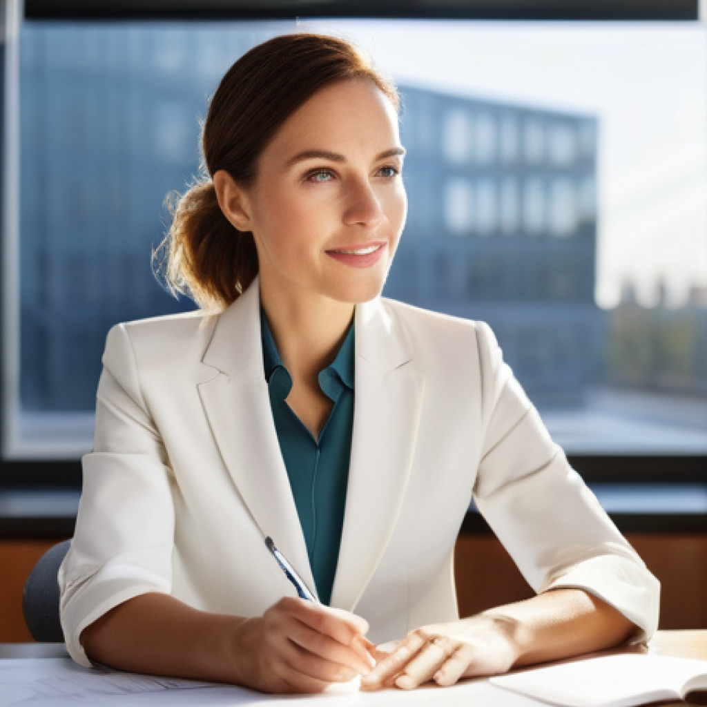 영양사 이직 인터뷰 준비법 - **Prompt 1: The Visionary Dietitian's New Path**
    "A female dietitian in her early 30s, dressed i...
