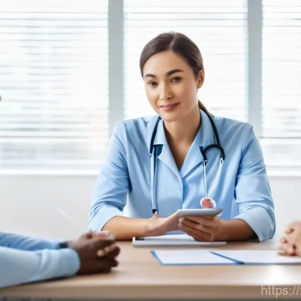 영양사로서 팀워크 강화하기 - **Prompt:** A bright and inviting, modern clinic waiting room or consultation space. In the foregrou...