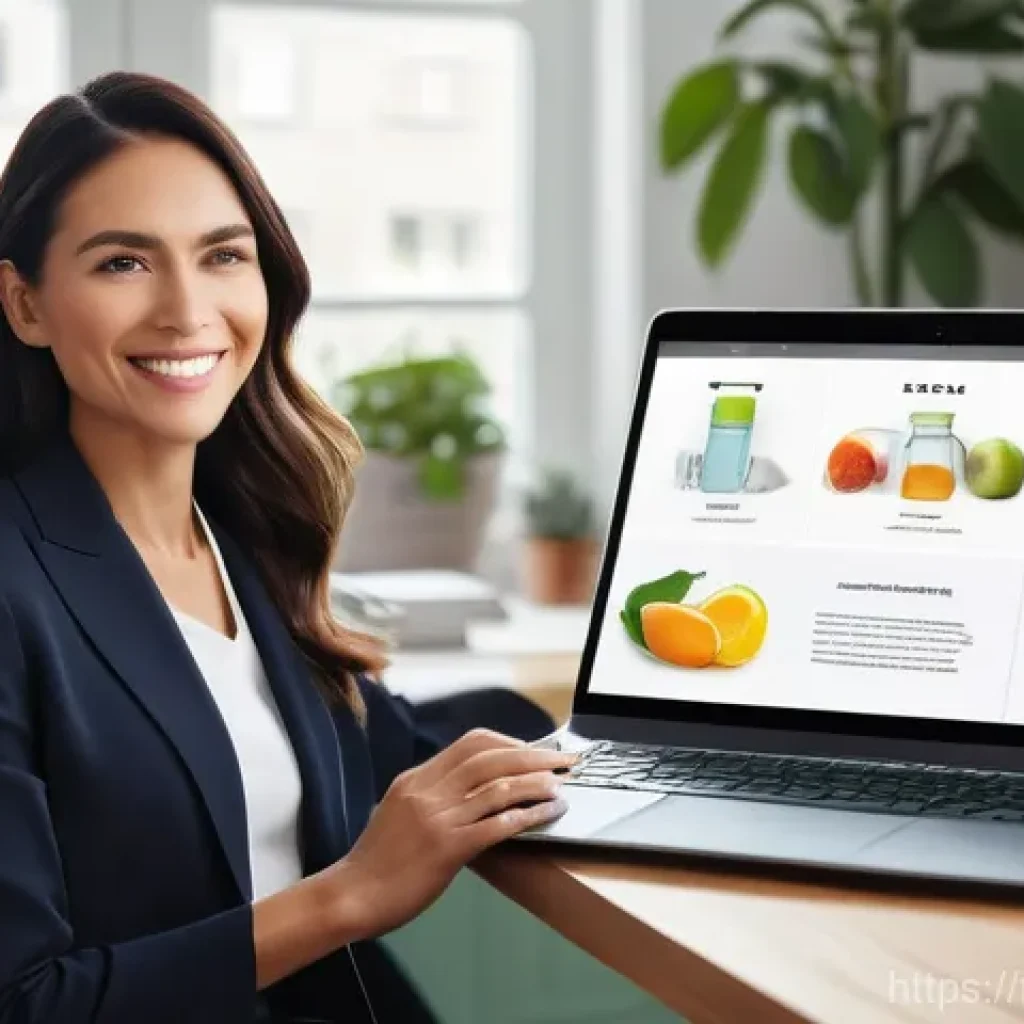 영양사 취업 가능 분야 - **Modern Entrepreneur Dietitian with Online Presence**
    "A female dietitian exuding an entreprene...