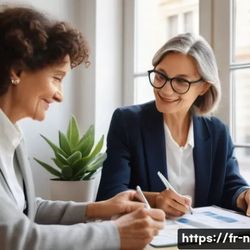 영양사 직업과 라이프스타일 - A professional dietitian conducting a personalized consultation with a middle-aged French woman in a...